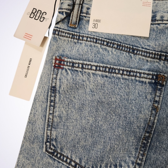 NWT Urban Outfitters BDG Low Rise Wide Leg Jeans Sz 30 - Picture 6 of 7